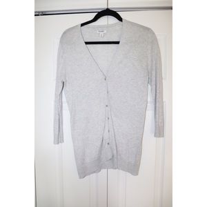 Gray Button Down Cardigan